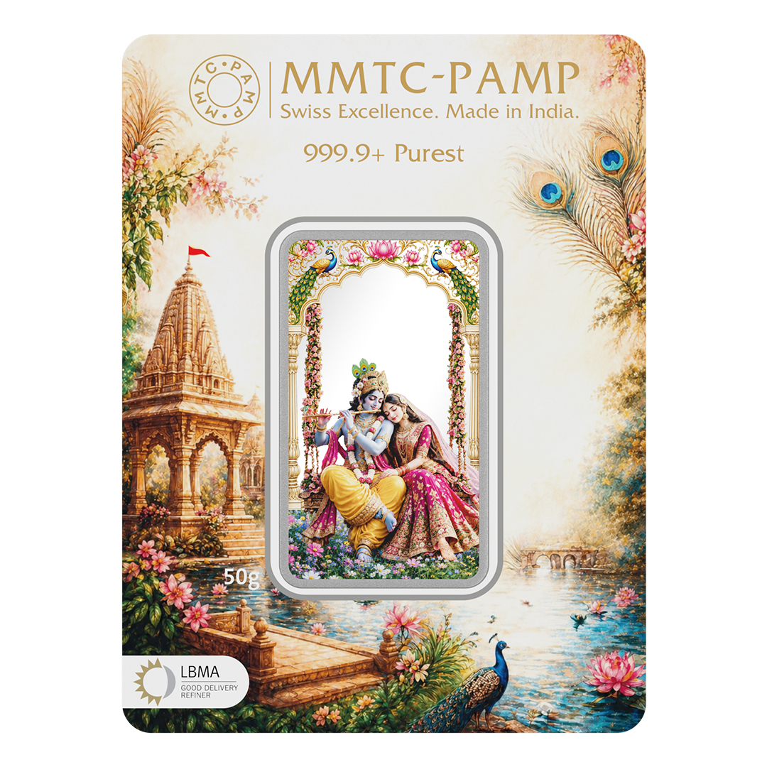 MMTC-PAMP unveils the Radha Krishna 50g Silver Bar; A Timeless Celebration of Divine Love and Devotion